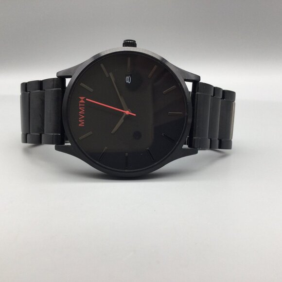 MVMT Classic 44 Watch Men Black Date Stainless New Battery 7.5" - Picture 6 of 13